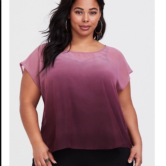 torrid Tops - ♨️TORRID Ombré Blouse - Sheer♨️